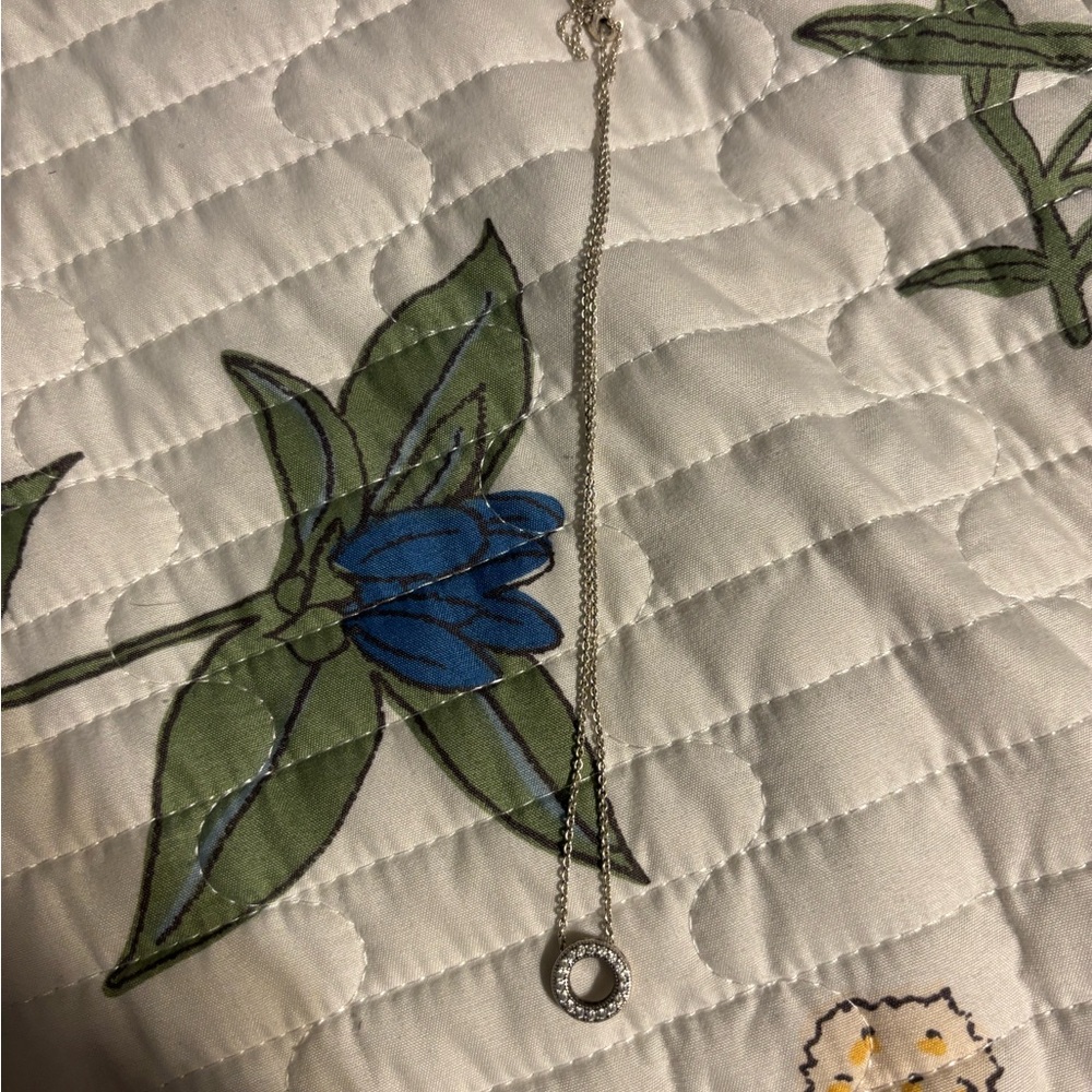 Pandora Silver Necklace with Circular Pendant